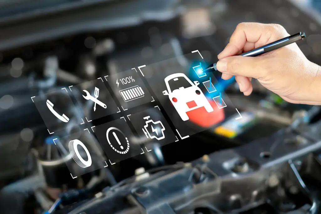 Car,Service,Check,Concept,,Technician,Recommended,An,Inspection,Checklist,And